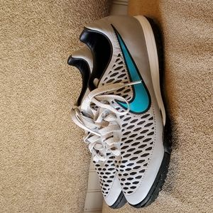 EUC Nike Magista Onda TF Wolf Grey blue turquoise shoes size 6